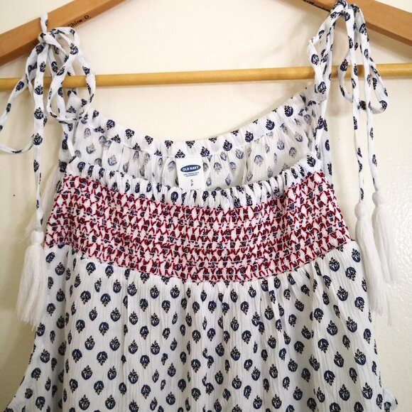 Lot of 2 New Old Navy Cotton Gingham Off The Shoulder/Boho Shoulder Tie Tops - Picture 6 of 9